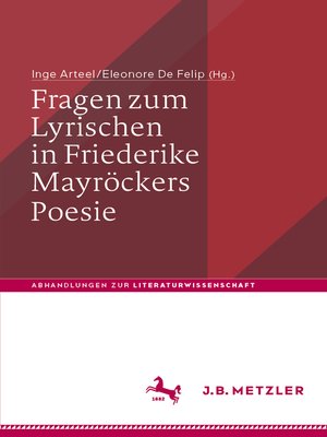 cover image of Fragen zum Lyrischen in Friederike Mayröckers Poesie
